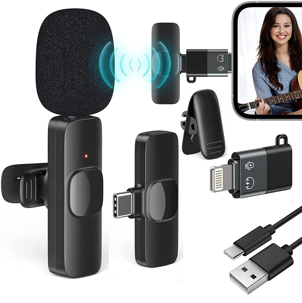 K8 Type C Wireless Microphone / Collar Mic/ IOS/Android Mic