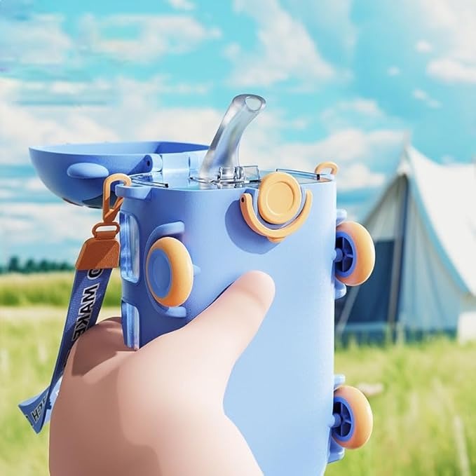 Adventure  WheelyCool Sipper 500ml Kids Bus Water Bottle