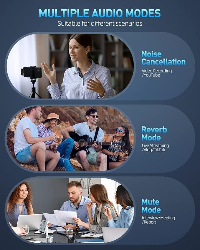 K8 Type C Wireless Microphone / Collar Mic/ IOS/Android Mic