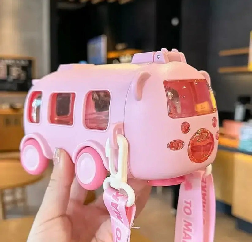 Adventure  WheelyCool Sipper 500ml Kids Bus Water Bottle