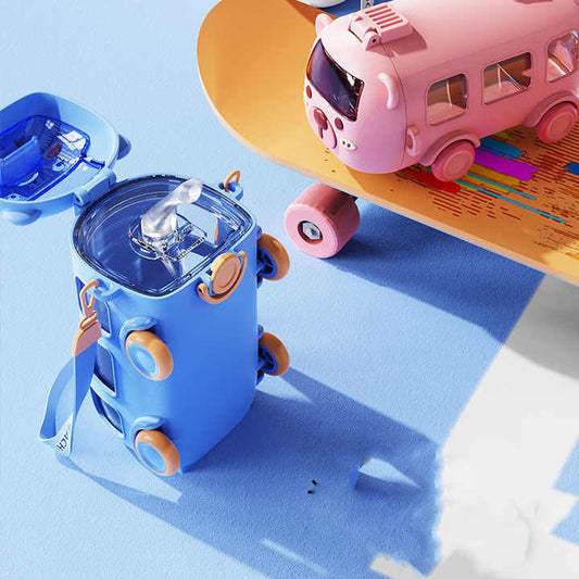 Adventure  WheelyCool Sipper 500ml Kids Bus Water Bottle
