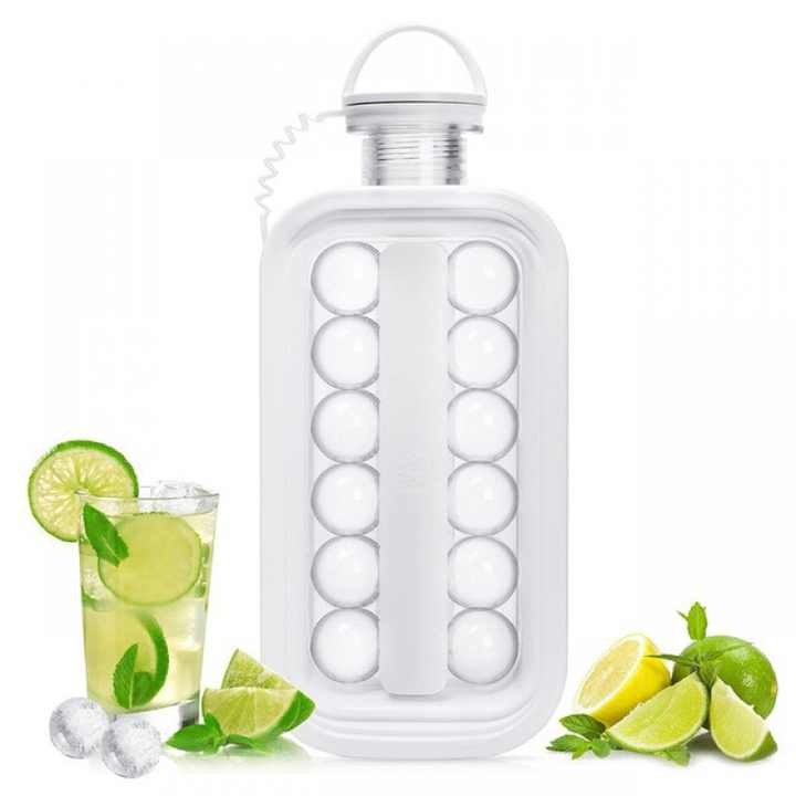 Portable Ice Ball Maker Bottle 2 in 1