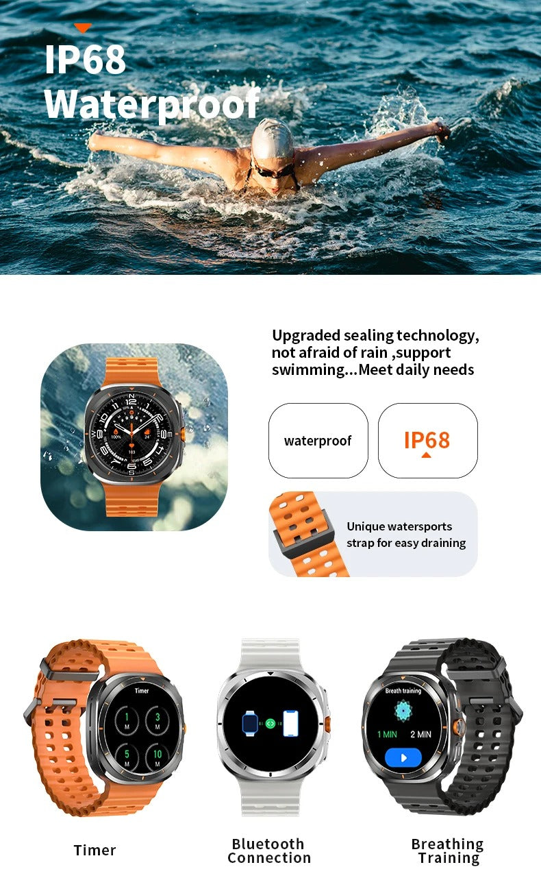 S7 Ultra Smart Watch Stylish Design with Call Support Fitness Tracker and HD Touchscreen