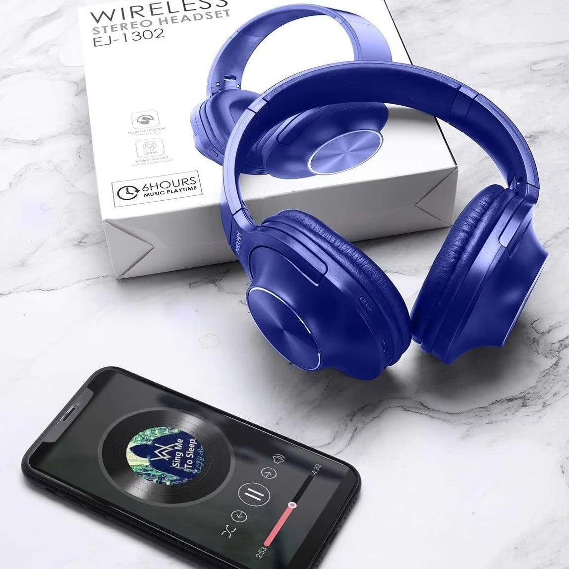 Maxam EJ-1302 Wireless Stereo Headphones