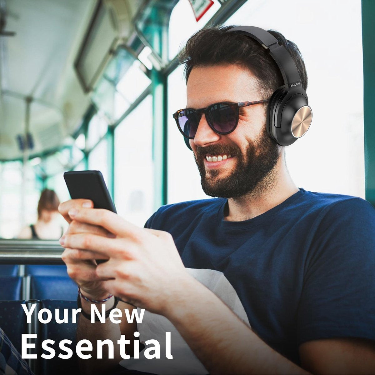 Maxam EJ-1302 Wireless Stereo Headphones