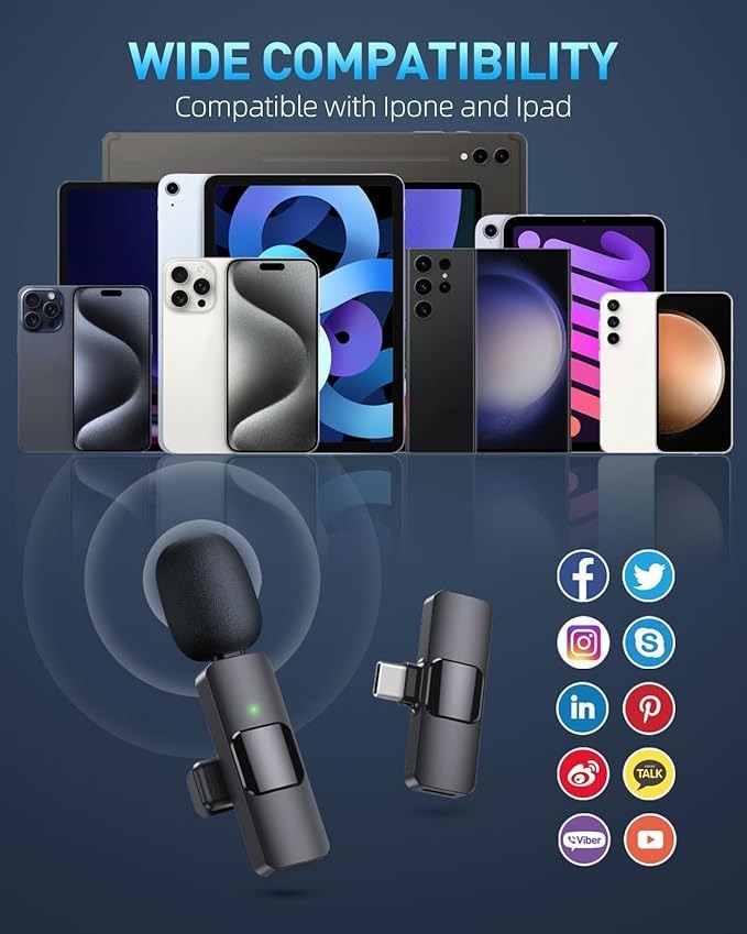 K8 Type C Wireless Microphone / Collar Mic/ IOS/Android Mic