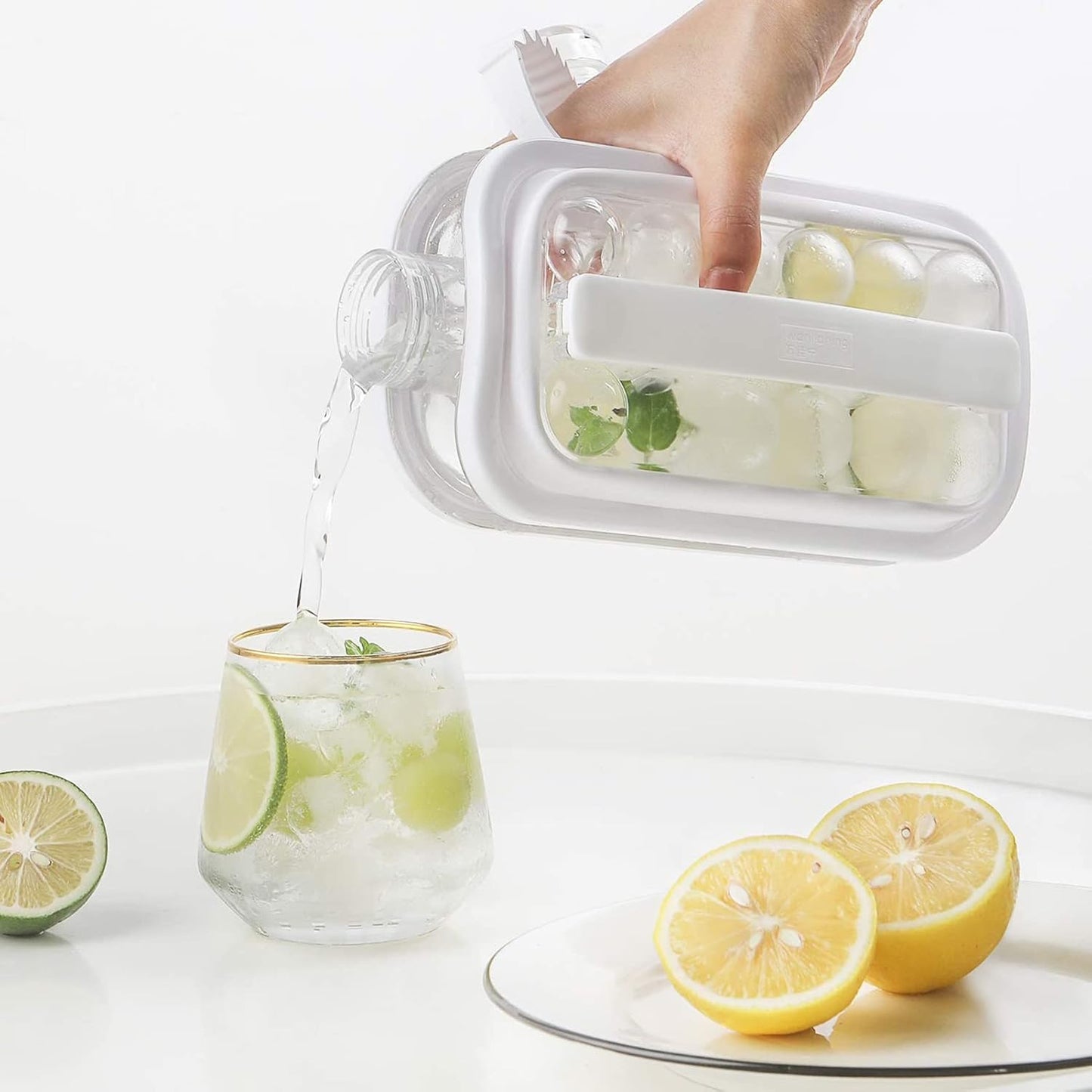 Portable Ice Ball Maker Bottle 2 in 1