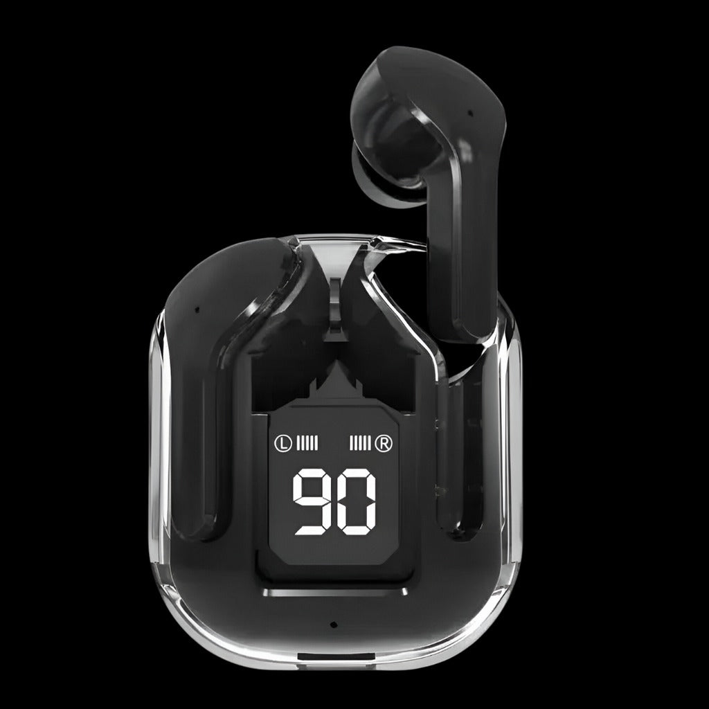 AIR 31 WIRELESS EARBUDS WITH CRYSTAL TRANSPARENT CASE