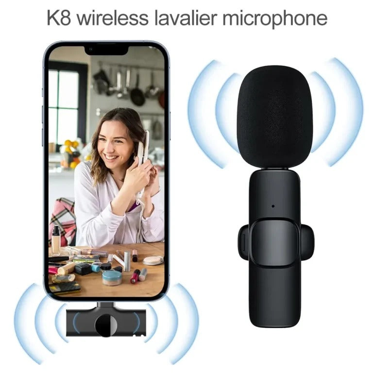 K8 Type C Wireless Microphone / Collar Mic/ IOS/Android Mic