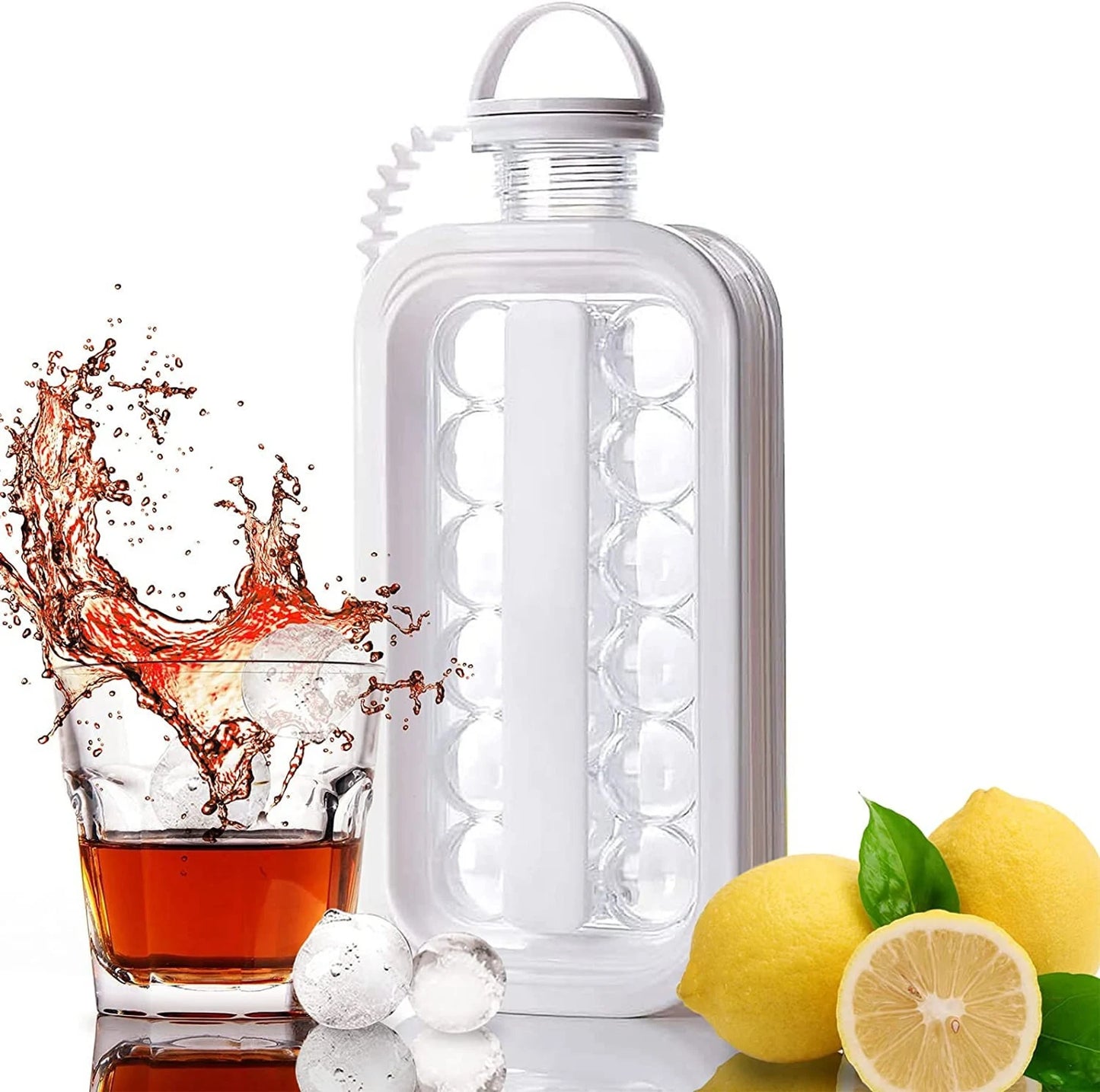 Portable Ice Ball Maker Bottle 2 in 1